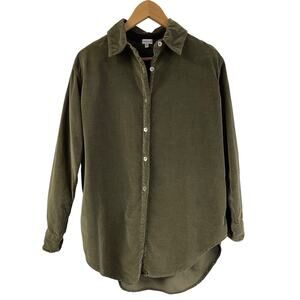 Subtle Tones Green Shirt 0 XS/S Long Sleeve Brushed Cotton Vintage